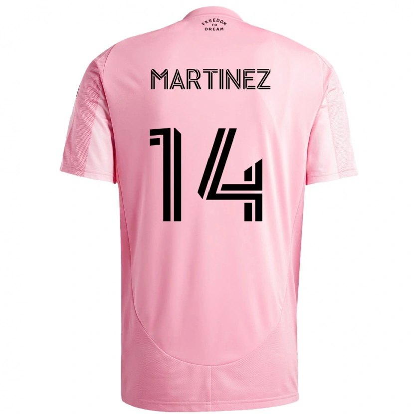 Danxen Kvinder David Martínez #14 Sort Pink Hjemmebane Spillertrøjer 2025/26 Trøje T-Shirt