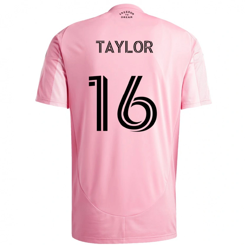 Danxen Kvinder Robert Taylor #16 Sort Pink Hjemmebane Spillertrøjer 2025/26 Trøje T-Shirt