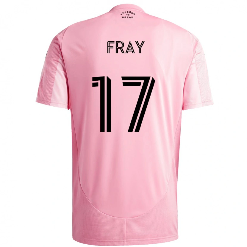 Danxen Kvinder Ian Fray #17 Sort Pink Hjemmebane Spillertrøjer 2025/26 Trøje T-Shirt
