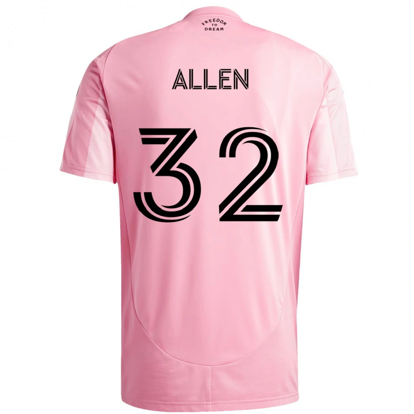 Danxen Kvinder Noah Allen #32 Sort Pink Hjemmebane Spillertrøjer 2025/26 Trøje T-Shirt