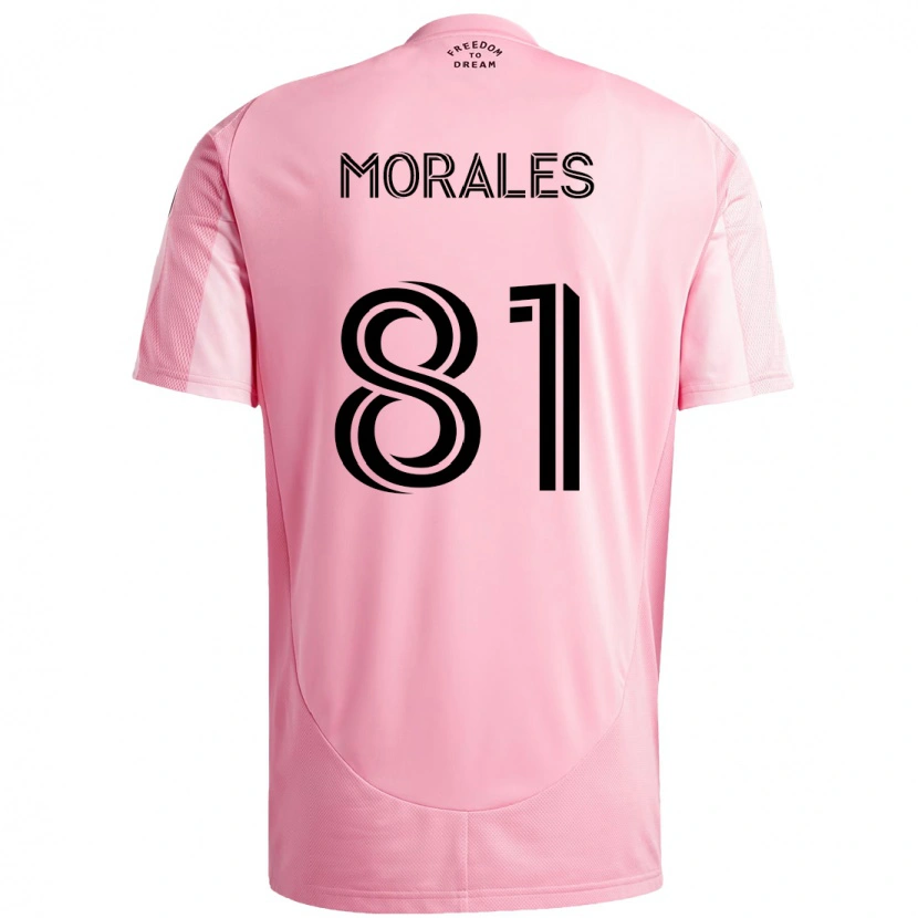 Danxen Kvinder Santiago Morales #81 Sort Pink Hjemmebane Spillertrøjer 2025/26 Trøje T-Shirt