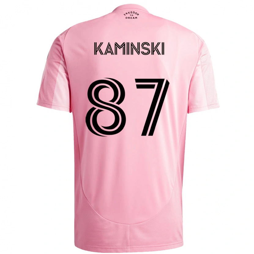 Danxen Kvinder Brett Kaminski #87 Pink Sort Hjemmebane Spillertrøjer 2025/26 Trøje T-Shirt