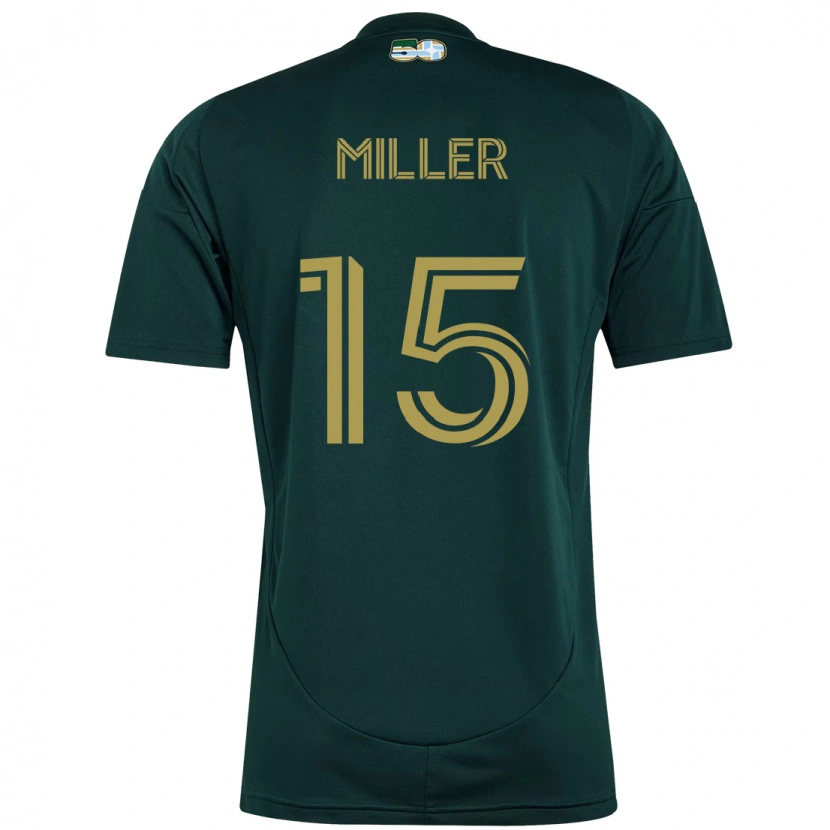 Danxen Kvinder Eric Miller #15 Beige Grøn Hjemmebane Spillertrøjer 2025/26 Trøje T-Shirt