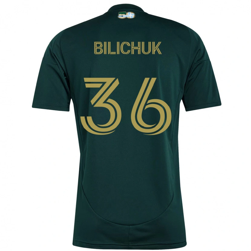 Danxen Kvinder Ryan Bilichuk #36 Beige Grøn Hjemmebane Spillertrøjer 2025/26 Trøje T-Shirt