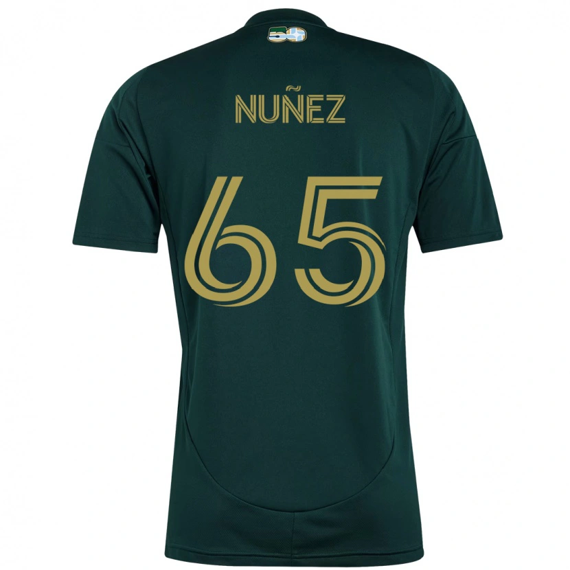 Danxen Kvinder Daniel Núñez #65 Beige Grøn Hjemmebane Spillertrøjer 2025/26 Trøje T-Shirt