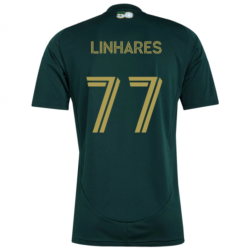 Danxen Kvinder Kyle Linhares #77 Beige Grøn Hjemmebane Spillertrøjer 2025/26 Trøje T-Shirt