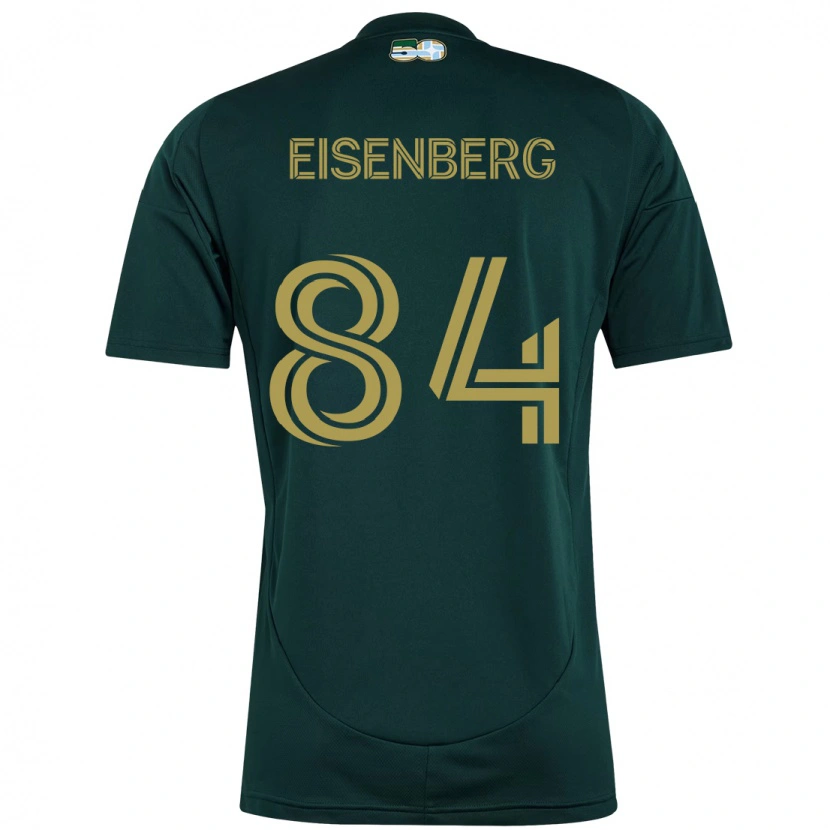Danxen Kvinder Max Eisenberg #84 Beige Grøn Hjemmebane Spillertrøjer 2025/26 Trøje T-Shirt