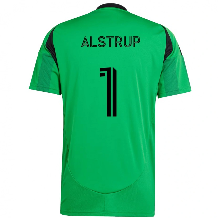 Danxen Kvinder Marcus Alstrup #1 Hvid Grøn Hjemmebane Spillertrøjer 2025/26 Trøje T-Shirt