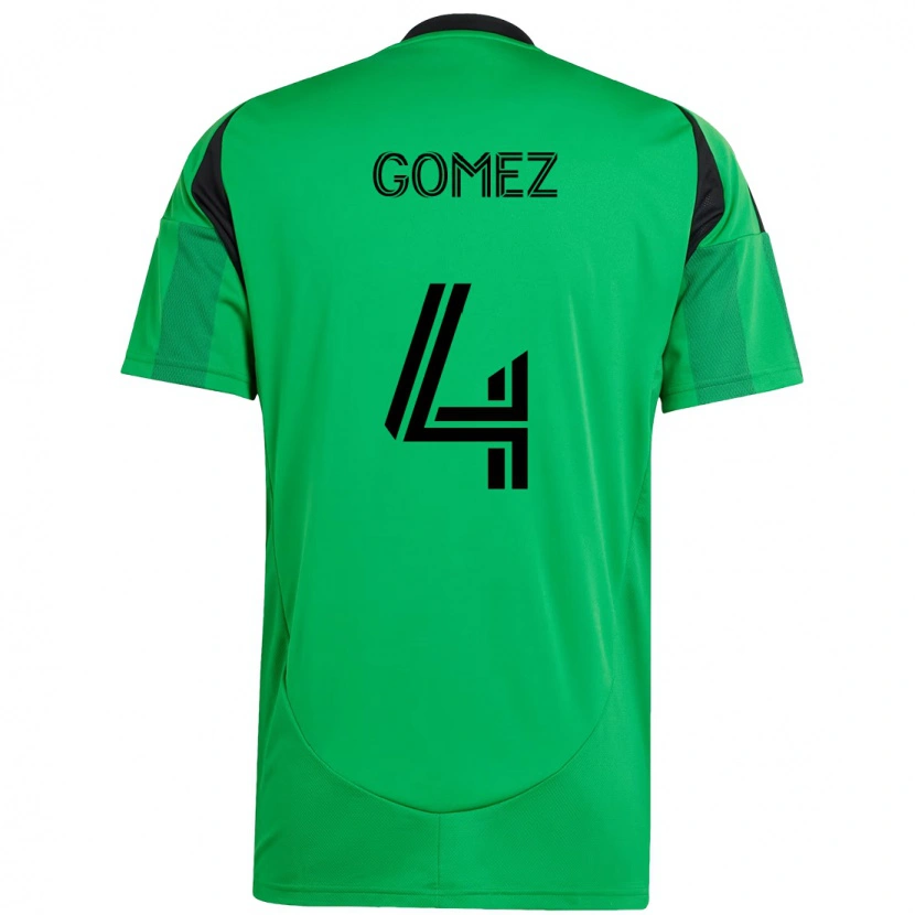 Danxen Kvinder Antonio Gomez #4 Hvid Grøn Hjemmebane Spillertrøjer 2025/26 Trøje T-Shirt