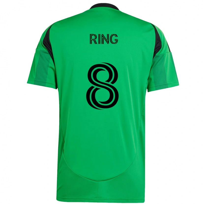 Danxen Kvinder Alexander Ring #8 Hvid Grøn Hjemmebane Spillertrøjer 2025/26 Trøje T-Shirt