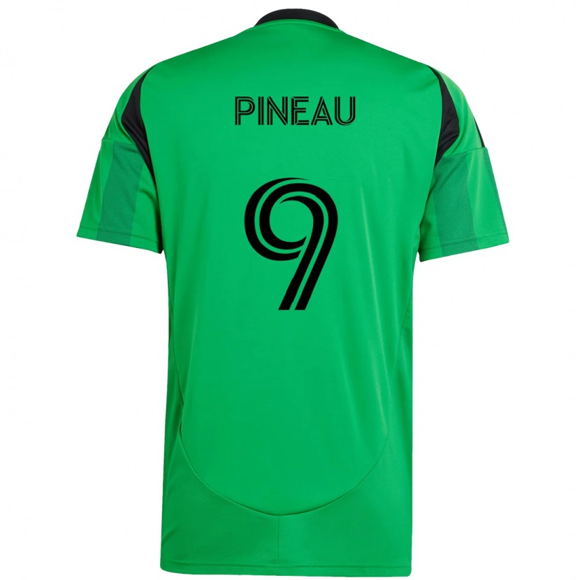 Danxen Kvinder Sebastien Pineau #9 Hvid Grøn Hjemmebane Spillertrøjer 2025/26 Trøje T-Shirt