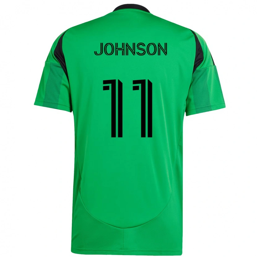 Danxen Kvinder Emmanuel Johnson #11 Hvid Grøn Hjemmebane Spillertrøjer 2025/26 Trøje T-Shirt