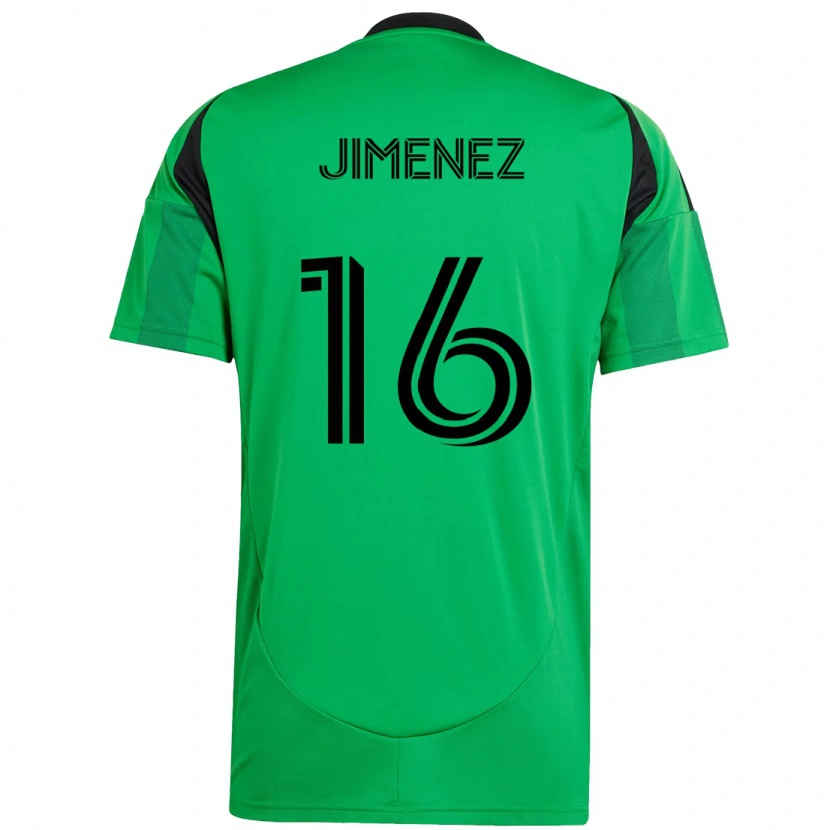 Danxen Kvinder Héctor Jiménez #16 Hvid Grøn Hjemmebane Spillertrøjer 2025/26 Trøje T-Shirt