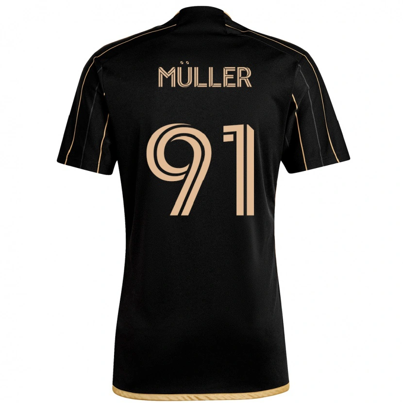 Danxen Kvinder Luis Müller #91 Hvid Brun Hjemmebane Spillertrøjer 2025/26 Trøje T-Shirt