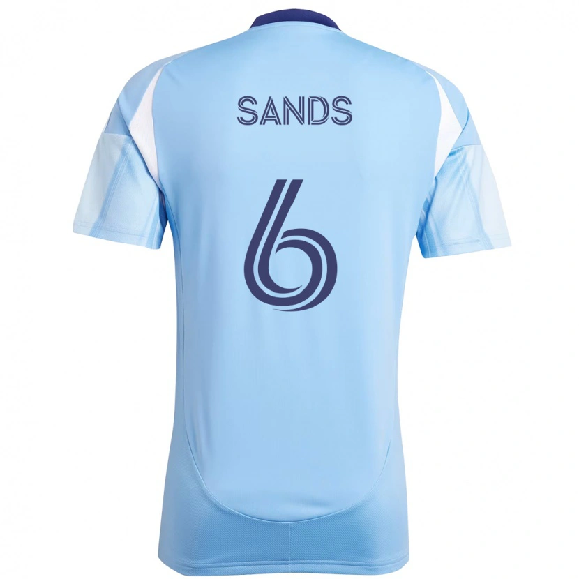 Danxen Kvinder James Sands #6 Sort Blå Orange Hjemmebane Spillertrøjer 2025/26 Trøje T-Shirt