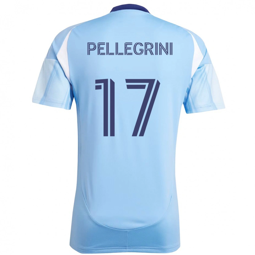Danxen Kvinder Matías Pellegrini #17 Sort Blå Orange Hjemmebane Spillertrøjer 2025/26 Trøje T-Shirt