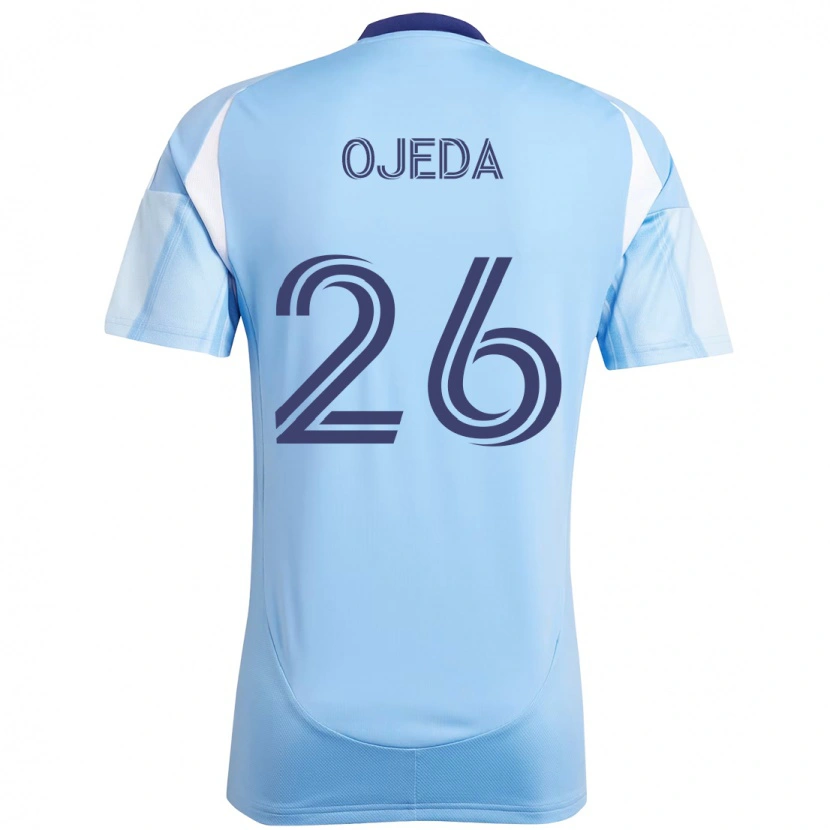 Danxen Kvinder Agustín Ojeda #26 Sort Blå Orange Hjemmebane Spillertrøjer 2025/26 Trøje T-Shirt