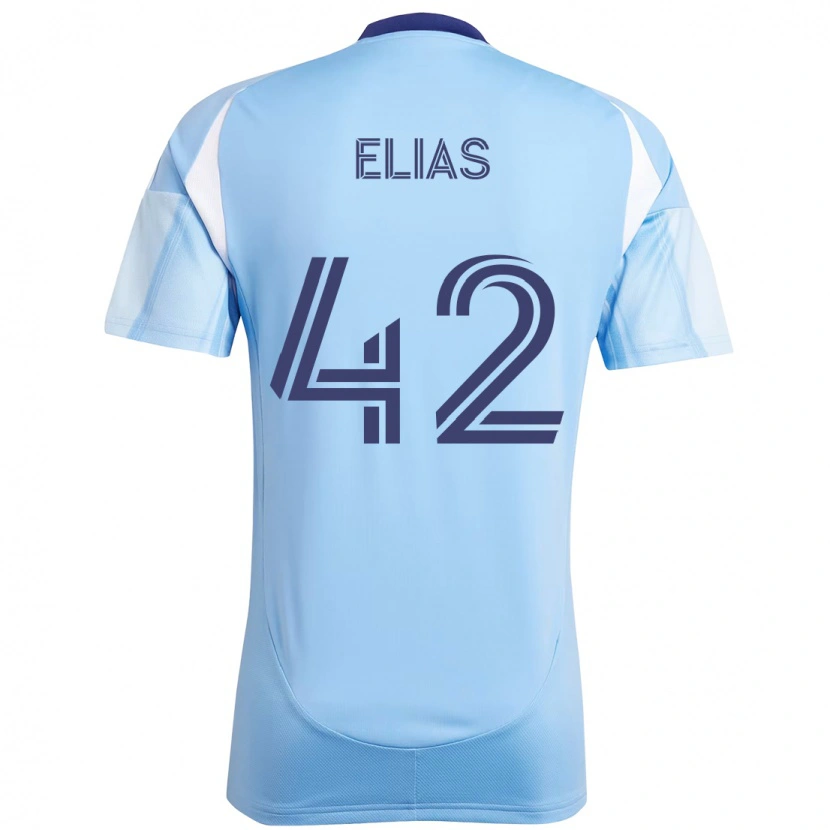 Danxen Kvinder Piero Elias #42 Sort Blå Orange Hjemmebane Spillertrøjer 2025/26 Trøje T-Shirt