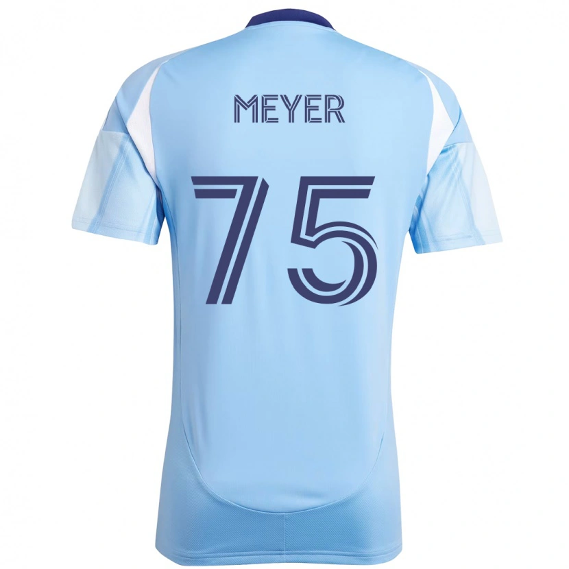 Danxen Kvinder Will Meyer #75 Sort Blå Orange Hjemmebane Spillertrøjer 2025/26 Trøje T-Shirt