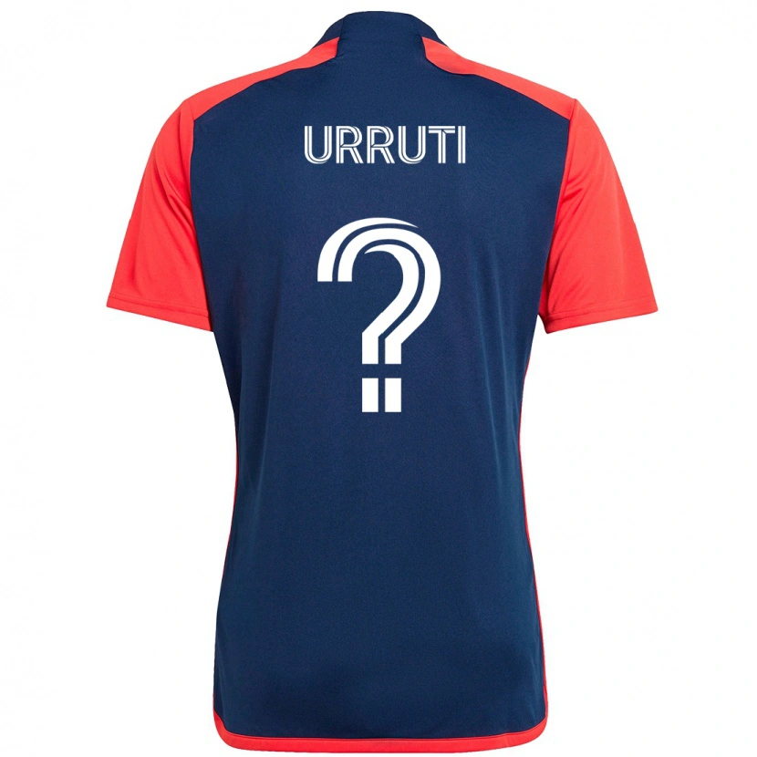 Danxen Kvinder Maximiliano Urruti #0 Hvid Blå Hjemmebane Spillertrøjer 2025/26 Trøje T-Shirt