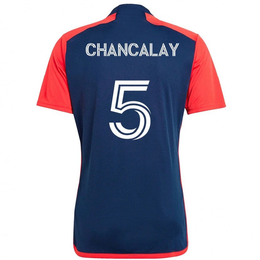 Danxen Kvinder Tomás Chancalay #5 Hvid Blå Hjemmebane Spillertrøjer 2025/26 Trøje T-Shirt