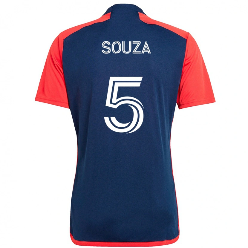 Danxen Kvinder Victor Souza #5 Hvid Blå Hjemmebane Spillertrøjer 2025/26 Trøje T-Shirt