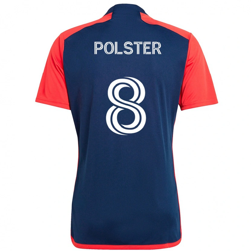 Danxen Kvinder Matt Polster #8 Hvid Blå Hjemmebane Spillertrøjer 2025/26 Trøje T-Shirt