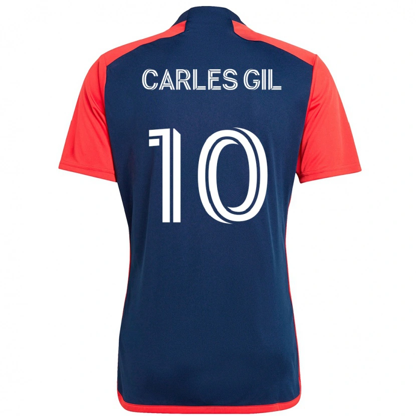 Danxen Kvinder Carles Gil #10 Hvid Blå Hjemmebane Spillertrøjer 2025/26 Trøje T-Shirt