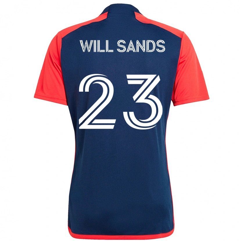 Danxen Kvinder Will Sands #23 Hvid Blå Hjemmebane Spillertrøjer 2025/26 Trøje T-Shirt
