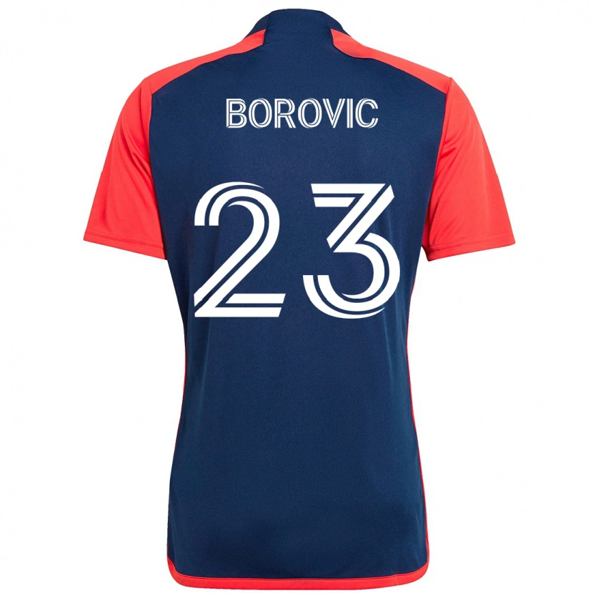 Danxen Kvinder Luka Borovic #23 Hvid Blå Hjemmebane Spillertrøjer 2025/26 Trøje T-Shirt