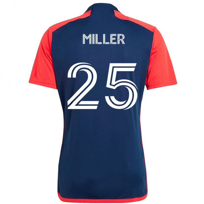 Danxen Kvinder Peyton Miller #25 Hvid Blå Hjemmebane Spillertrøjer 2025/26 Trøje T-Shirt
