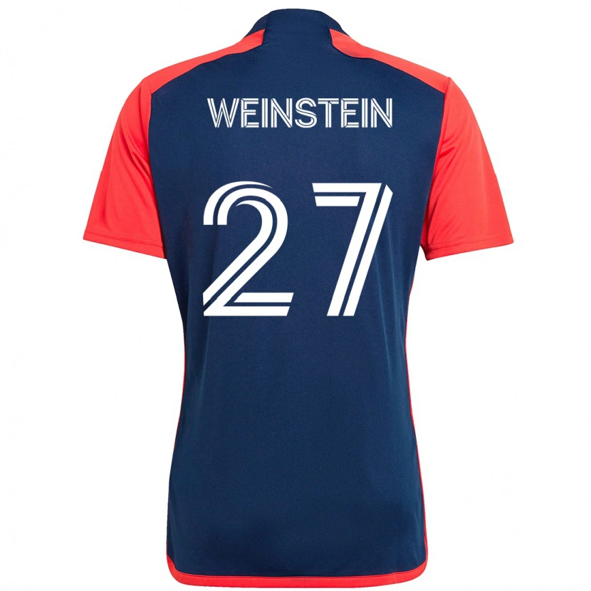 Danxen Kvinder Max Weinstein #27 Hvid Blå Hjemmebane Spillertrøjer 2025/26 Trøje T-Shirt