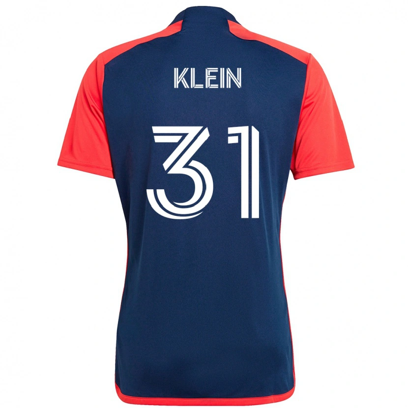 Danxen Kvinder Eric Klein #31 Hvid Blå Hjemmebane Spillertrøjer 2025/26 Trøje T-Shirt