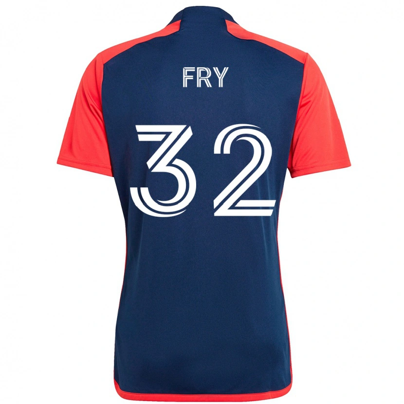 Danxen Kvinder Malcolm Fry #32 Hvid Blå Hjemmebane Spillertrøjer 2025/26 Trøje T-Shirt