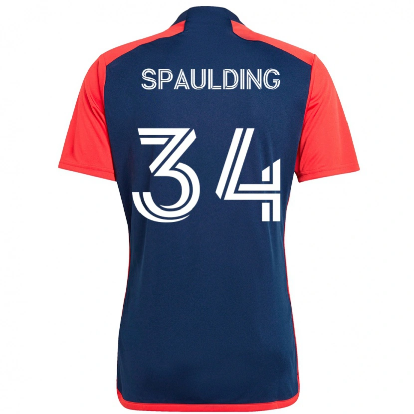 Danxen Kvinder Ryan Spaulding #34 Hvid Blå Hjemmebane Spillertrøjer 2025/26 Trøje T-Shirt
