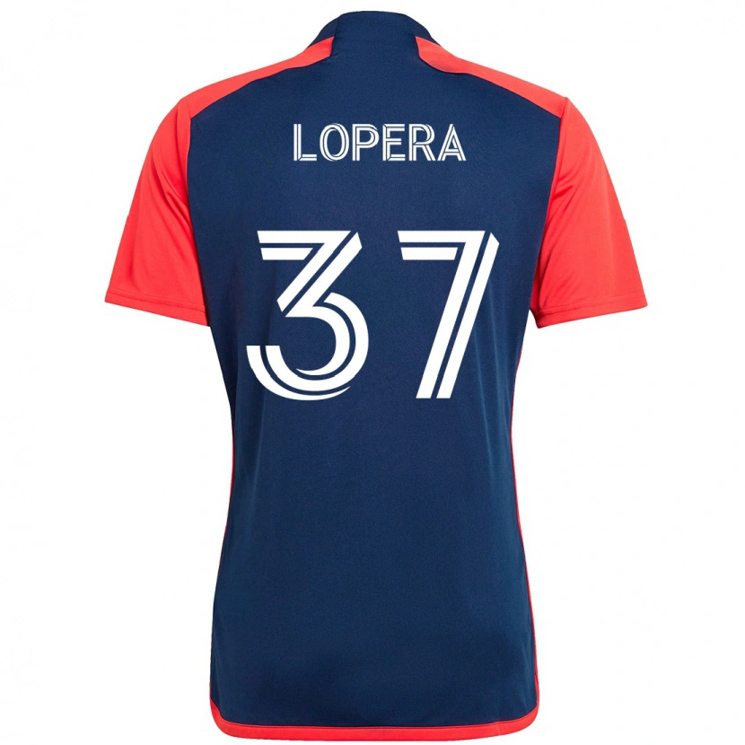 Danxen Kvinder Steban Lopera #37 Hvid Blå Hjemmebane Spillertrøjer 2025/26 Trøje T-Shirt