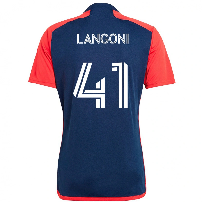 Danxen Kvinder Luca Langoni #41 Hvid Blå Hjemmebane Spillertrøjer 2025/26 Trøje T-Shirt