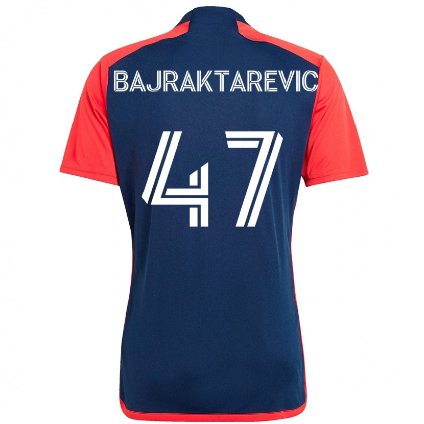 Danxen Kvinder Esmir Bajraktarevic #47 Hvid Blå Hjemmebane Spillertrøjer 2025/26 Trøje T-Shirt