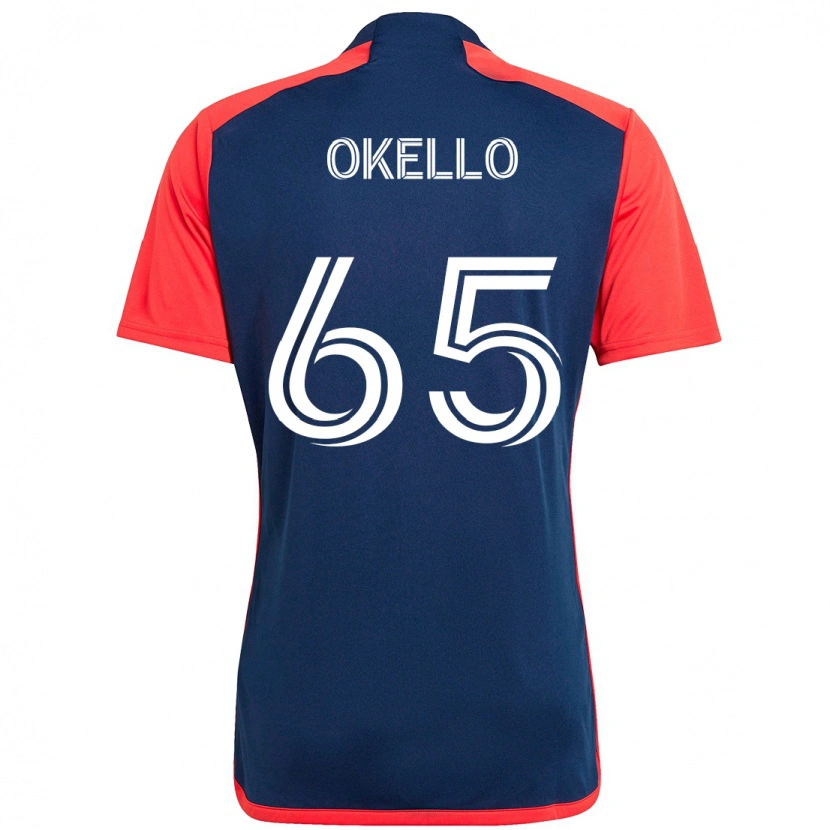 Danxen Kvinder Noble Okello #65 Hvid Blå Hjemmebane Spillertrøjer 2025/26 Trøje T-Shirt
