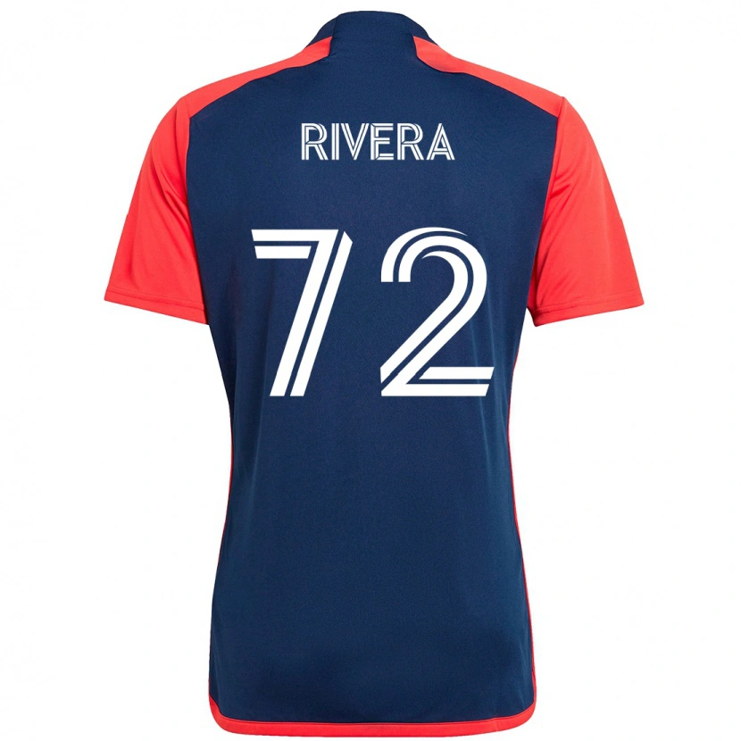Danxen Kvinder Damián Rivera #72 Hvid Blå Hjemmebane Spillertrøjer 2025/26 Trøje T-Shirt