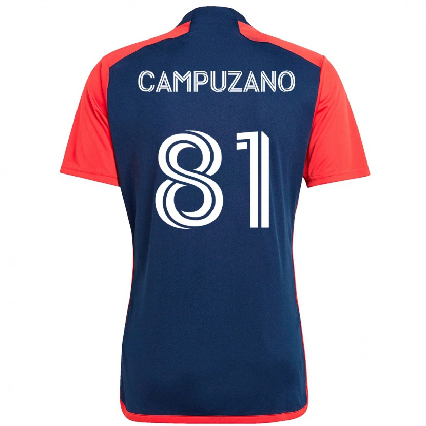 Danxen Kvinder Nico Campuzano #81 Hvid Blå Hjemmebane Spillertrøjer 2025/26 Trøje T-Shirt