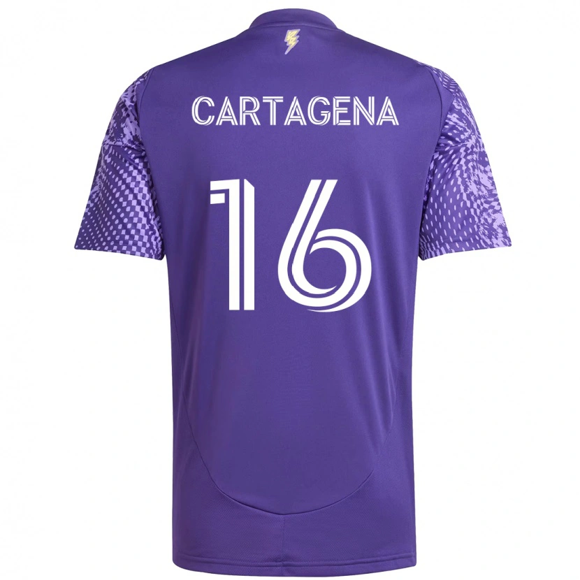 Danxen Kvinder Wilder Cartagena #16 Hvid Lilla Hjemmebane Spillertrøjer 2025/26 Trøje T-Shirt