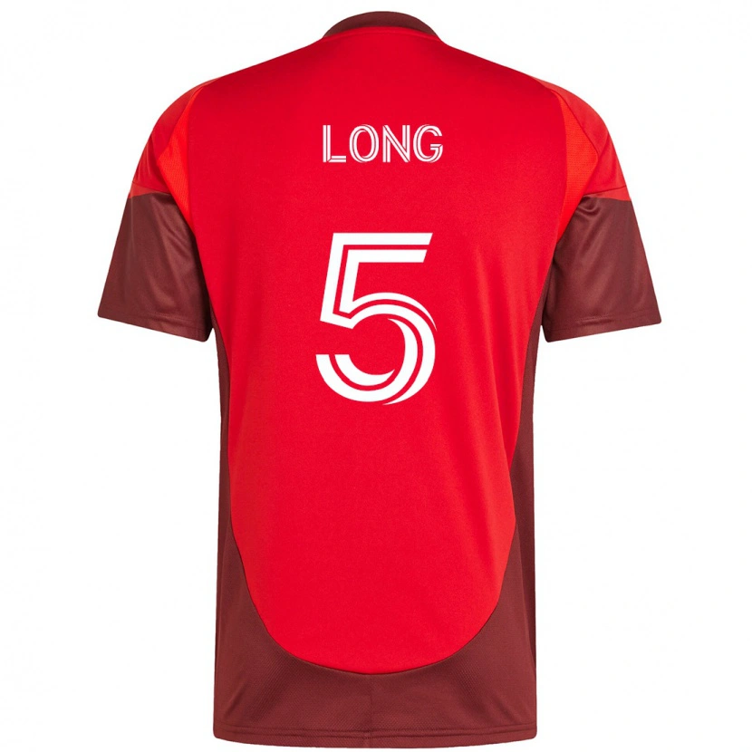 Danxen Kvinder Kevin Long #5 Hvid Rød Hjemmebane Spillertrøjer 2025/26 Trøje T-Shirt
