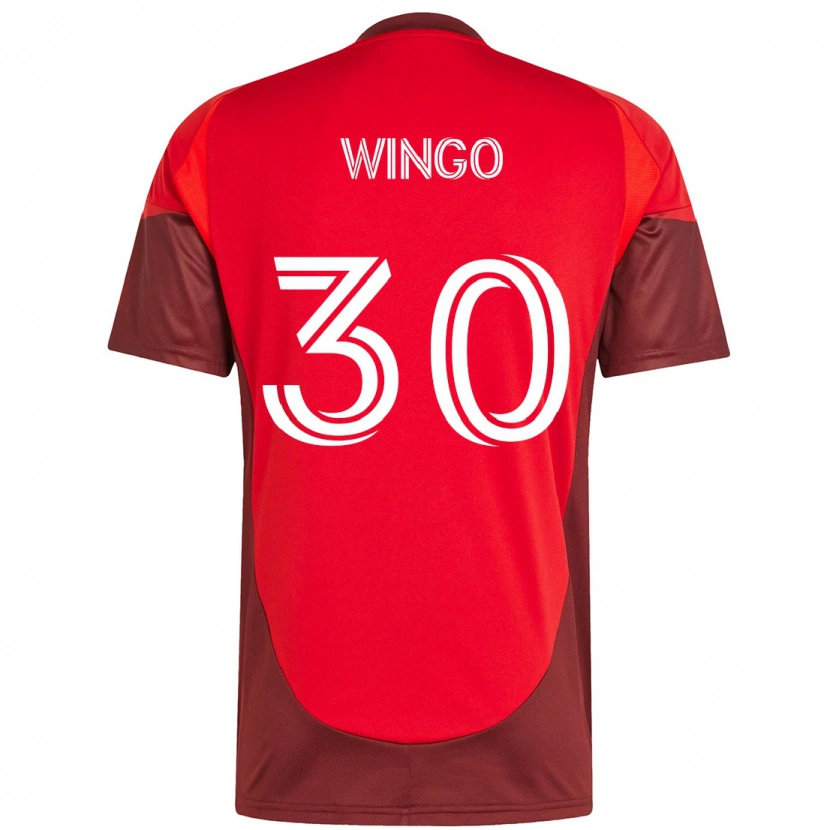 Danxen Kvinder Henry Wingo #30 Hvid Rød Hjemmebane Spillertrøjer 2025/26 Trøje T-Shirt