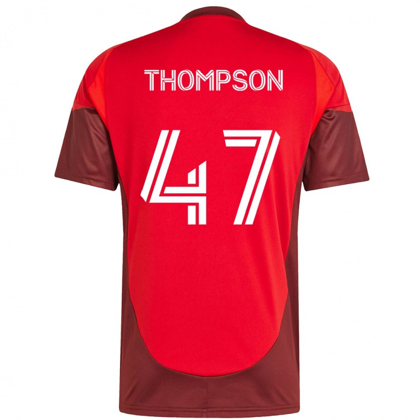 Danxen Kvinder Kosi Thompson #47 Hvid Rød Hjemmebane Spillertrøjer 2025/26 Trøje T-Shirt