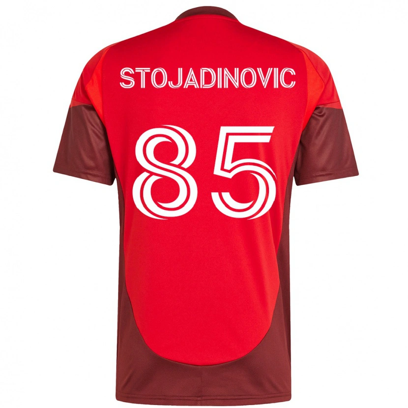 Danxen Kvinder Marko Stojadinovic #85 Hvid Rød Hjemmebane Spillertrøjer 2025/26 Trøje T-Shirt