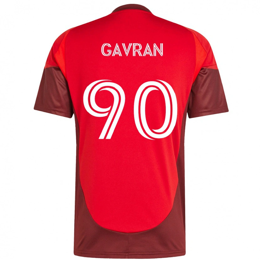 Danxen Kvinder Luka Gavran #90 Hvid Rød Hjemmebane Spillertrøjer 2025/26 Trøje T-Shirt