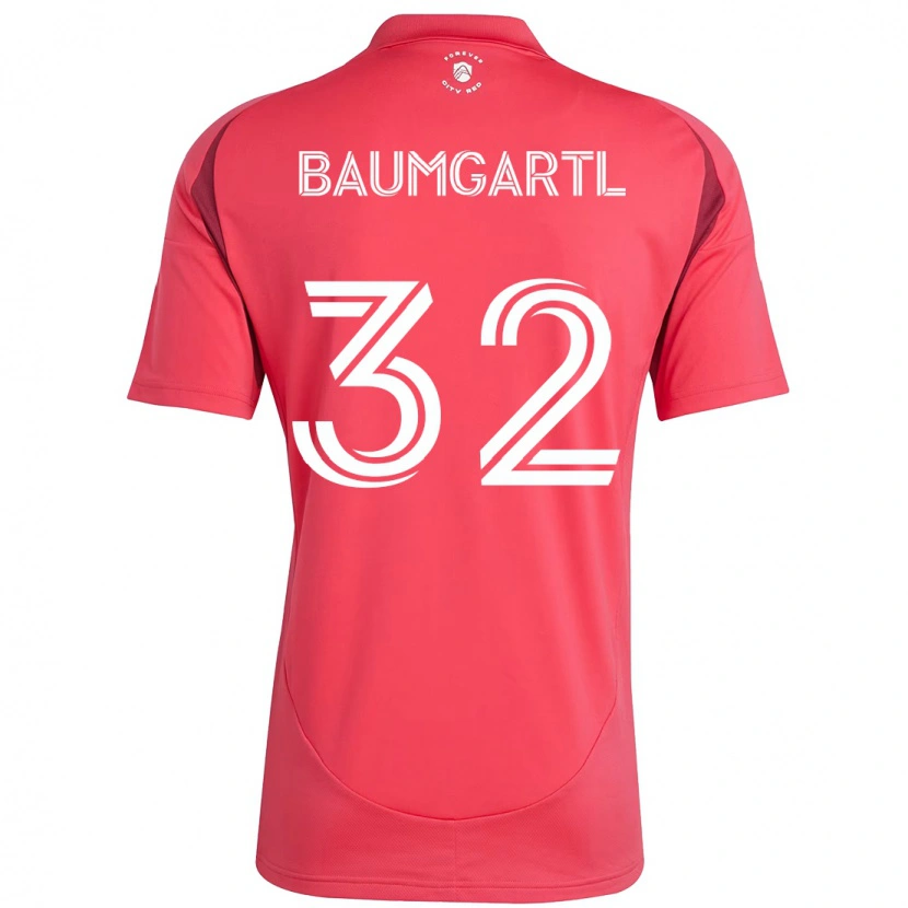 Danxen Kvinder Timo Baumgartl #32 Hvid Magenta Hjemmebane Spillertrøjer 2025/26 Trøje T-Shirt