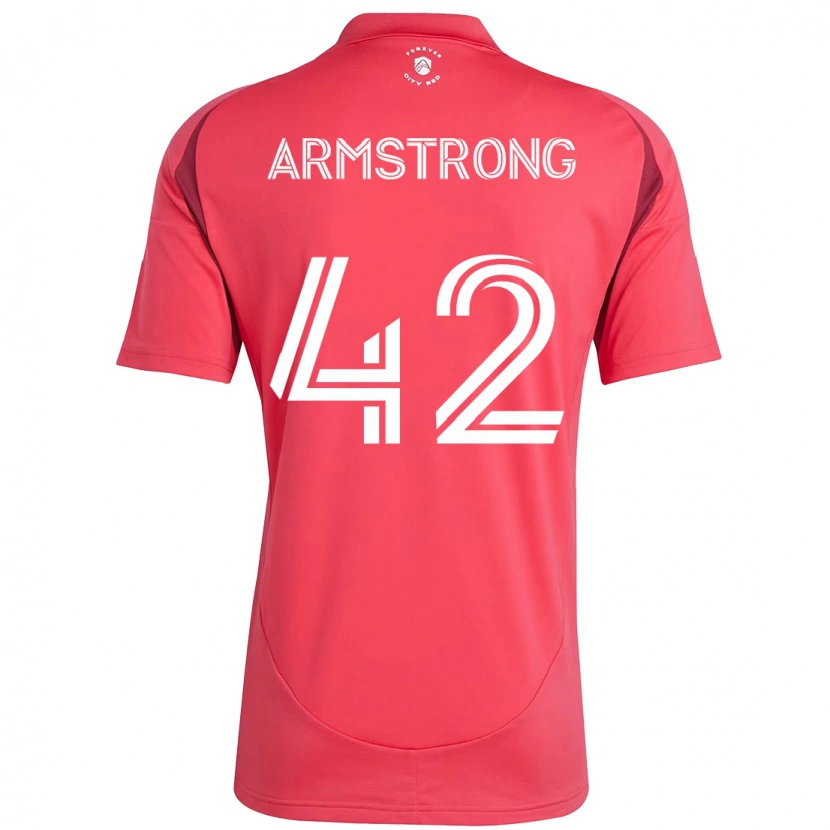 Danxen Kvinder Ezra Armstrong #42 Hvid Magenta Hjemmebane Spillertrøjer 2025/26 Trøje T-Shirt