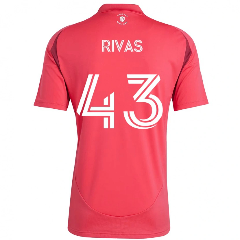 Danxen Kvinder Sergio Rivas #43 Hvid Magenta Hjemmebane Spillertrøjer 2025/26 Trøje T-Shirt